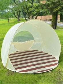 Courtyard Picnic 1-3 Person Tent - Portable Foldable Family Tent With Ventilation Door, Lightweight 4-Season Khaki Tent, Suitable For Outdoor Adventure, Outdoor Gear, Beach Tent And Multipurpose Tent. Ideal For Outdoor Activities, Camping, Travel, Outdoor Accessories, And Camping & Hiking Equipment. - Multicolor - View 8