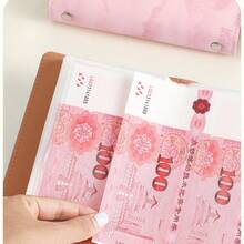 1 Product: Ink Wash Painting Cash Savings Book - A6-Sized Wallet-Style Money-Saving Notebook, Capable Of Storing Banknotes, Is A Popular Budget Record Book For Saving Purposes. - Multicolor - View 3