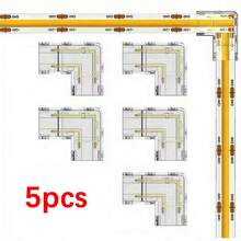 5个2针L型连接器，无缝透明LED灯条连接器 - 透明 - 查看 7