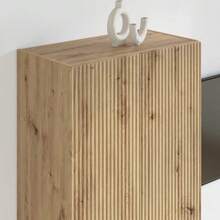 vidaXL Mural de TV Meuble branco 59,5 x 31 x 60 cm Bois d'ingénierie - Branco - Ver 4