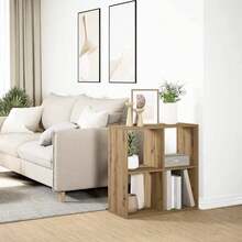 vidaXL Étagère separato in pièce chêne artigianale 69,5x29x69,5 cm - Castano - Visualizzare 4