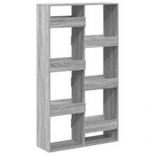 vidaXL Cloison de séparation sonoma gris 100x33x175 cm fabriqué en ingénierie - Gris - Voir 6