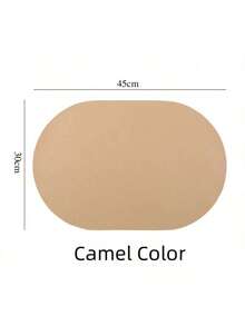 1件防滑耐热餐垫,防水可水洗厨房/餐桌垫兼杯垫,易于清洁室内/室外,仿皮杯垫家居装饰(马卡龙色) - 彩色 - 查看 15