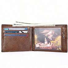 Genuine Leather RFID Anti-Theft Brush Wallet Top Layer Cowhide High-End Business Wallet Classic Fashion Multi Slot Wallet Fall Men's For Man Wallet Christmas Gifts Gift Thanksgiving Vintage Gifts For Men Wallet Purse Wallet Small Wallet Men Wallet Leather - 咖啡 - 查看 11