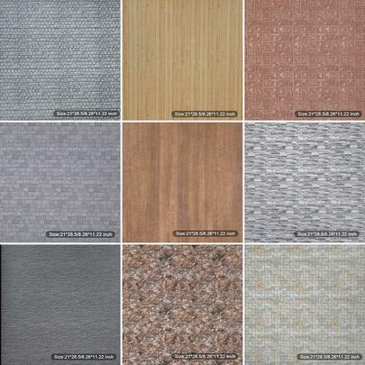 1pc Miniature Dollhouse Wallpaper With Adhesive, Suitable For 1:6 - 1:12 Scale Architectural Models