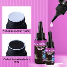 25克/60克/100克/200克/500克低粘度树脂套装 - 超透明、坚硬、稀薄、无异味 - 适用于珠宝制作、DIY工艺品、吊坠、耳环、项链、钥匙扣 - 快速强力粘合剂（无需混合配方）