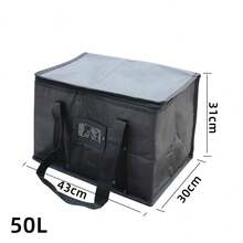 Large Insulated Pizza Delivery Bag, Thermal Takeaway Food Bag, Hot & Cold Keep For Delivery Rider - Black - View 11