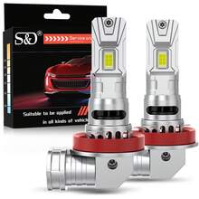 S&D H4 LED Headlight Canbus 80W 40000LM 9005 9006 H11 H7 LED Lights Bulbs Car Turbo Lamps Auto Headlamp With Fan 12V 6000k - White - View 10