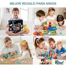 Juego de 111 Piezas Bloques Magnéticos, Juguetes Magnéticos de Didácticos 3D, Aprendizaje STEM, Juegos educativos creativos de Construcción con luces, Regalos para niños y niñas mayores de 12 años. - Multicolor - Ver 5
