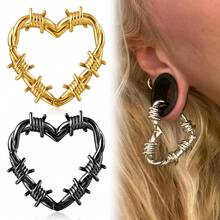 1只5毫米4克不锈钢圆形耳环，时尚纹理耳塞耳廓扩张器身体穿刺饰品 - 1528 - 查看 14