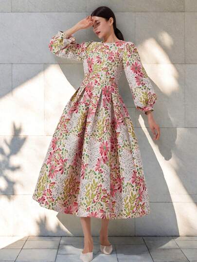 Đầm cocktail dài tay dài chất liệu jacquard thanh lịch dành cho nữ, đầm dạ hội bán chính thức tay dài, thích hợp cho sinh nhật, đám cưới, lễ tốt nghiệp, tiệc tùng, kỳ nghỉ xuân.