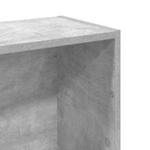 vidaXL Bibliothèque gris béton 80x24x109 cm ingénierie du bois - Gris - Voir 8