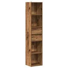 vidaXL Bibliothèque vieux bois 36x30x171 cm bois d'ingénierie - Tabac - Voir 2