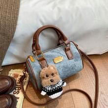 新款时尚复古印花手提包，多功能保龄球包，通勤必备。 - 彩色 - 查看 4