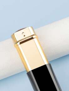 1支方形可伸缩化妆刷，适用于粉底液、膏状和修容粉等化妆品，歌舞伎式面部化妆刷，铝制手柄 - 彩色 - 查看 7