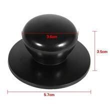 2 Pack Black Replacement Knobs For Kitchen Pot And Kettle Lids: Durable Handles For Easy Grip.