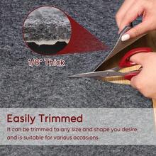 de fieltro y goma para alfombra antideslizante, 12,7 x 17,8 cm, 1 8 pulgadas de grosor, almohadillas para orejas protectoras para alfombras debajo de la zona, almohadillas para orejas de - 7x5 rectangular - Ver 3