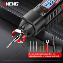 Aneng A3006a Digital Pen Multimeter Lapiz Detector De Voltaje Lápiz Probador De Voltaje - Negro - Ver 5