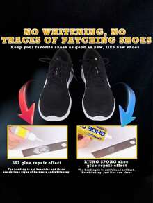 1pc 60ml Waterproof Shoe Repair Glue, Strong Fast-Setting Special Shoe Glue, Athletic Shoe Fixer Home Outdoor Repair Tool, Perfect Back To School Item - 透明 - 查看 5