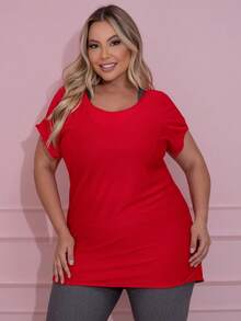 Plus Size Sports Tees & Tanks - 紅色 - 查看 14