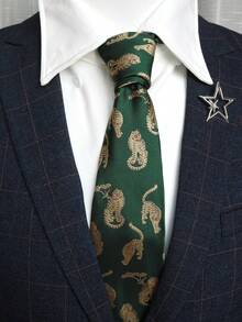 1 chiếc cà vạt họa tiết hổ dệt jacquard, thích hợp cho trang phục thường ngày, đường phố, dự tiệc, làm quà tặng, cá nhân hóa. - Nhiều màu - Xem 13