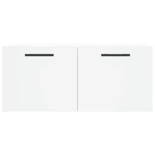 vidaXL Armadio murale bianco 80x36.5x35 cm ingegneria del legno - Bianco - Visualizzare 5