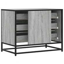 Cassettiera vidaXL sonoma gris 70x41x56 cm in legno ingegnerizzato - Grigio - Visualizzare 7