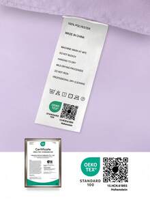 1pair Premium Silky Satin Envelope Pillowcases Set With Lace, 2 PCS/Pair Pillowcases, Soft Breatheable Wrink-Free Better For Hair Skin Sleep, Pillow Covers Without Filling, Machine Washable, Oeko-Tex Certified, Taro Purple - Taro Purple - View 9