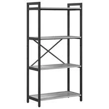 vidaXL Étagère Sonoma cinza 40 x 30 x 85 cm Bois d'ingénierie - Cinza - Ver 2