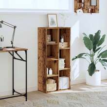 vidaXL Bibliothèque vieux bois 50x25x105 cm bois d'ingénierie - Tabac - Voir 3