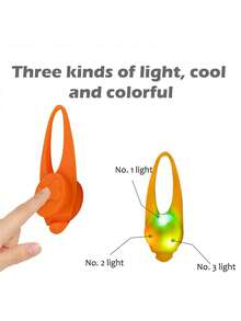 LED Glow Pet Anti-Lost Pendant, Multi-Functional Night Light Safety Warning Lamp, Suitable For Small/Large Cats & Dogs, Can Be Hung On Collar/Clothes/Bicycle/Backpack, Fashionable & Practical Pet Accessory, Outdoor Walking Essential Glowing Gear, Detachable & Portable Pet Supplies, Holiday Pet Gift, Home & Outdoor Universal Glowing Pendant, Enhances Night Visibility & Safety