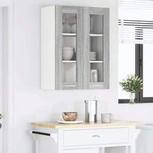 vidaXL Armadio sospeso Grigio Sonoma 60 x 31 x 80 cm Bois d'ingénierie - Grigio - Visualizzare 4