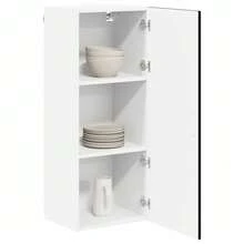 vidaXL Armoire de cuisine Noir 40 x 31 x 100 cm Bois d'ingénierie - Noir - Voir 3