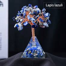 1件天然石树金字塔底座水晶树能量保护疗愈冥想灵气脉轮风水树，圣诞礼物的理想之选 - 奧根金字塔樹 - 查看 12