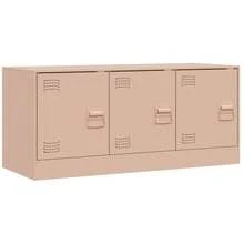 vidaXL Mobile TV rosone 99x39x44 cm acciaio - Rosa - Visualizzare 2