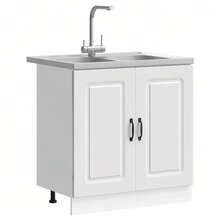 vidaXL Armadio da cucina con contenitore Kalmar Blanc 80 x 46 x 81,5 cm - Bianco - Visualizzare 3
