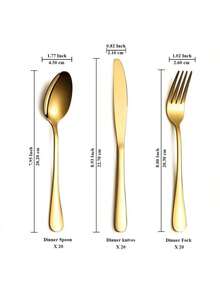 1/75/100/150pcs Gold Cutlery Set - Mirror Polished Gold Cutlery Set Including Forks, Spoons And Knives, Suitable For Home, Wedding, Restaurant Use, Dishwasher : Cutlery Set