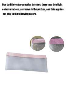 1个拉链钱包，现金信封，钱袋，透明银行存款袋，银行袋，现金袋，收藏家硬币袋，带拉链的透明铅笔盒，化妆品收纳袋，可用于存放现金、学习用品、化妆品和旅行用品（拉链款式随机） - 彩色 - 查看 9