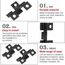 X100 Composite Decking 3mm Hidden Fixing Fasteners Stainless Clips+ Screw - one-size - View 6