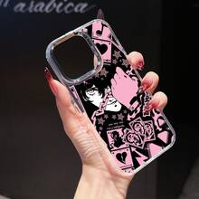 Funda para Teléfono: Persona 5 (4) Diseño Anime, Funda para Parejas con Diseño Navideño, Funda con Marco de Cámara de Metal Electroplateado, Compatible con 16 Pro, 16 Pro, 16 Plus, 16, 15 Pro, 15 Pro, 15 Plus, 15, 14 Pro, 14 Pro, 14, 13 Pro, 13 Pro, 17, 17 Pro, 17, 1217 17promax - transparente - Ver 2