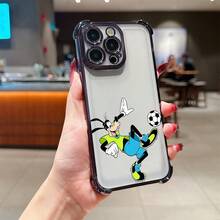 Disney Goofy Patterned Phone Case With A Soccer Theme And Vibrant Colors. Compatible With IPhone 17, 16, 15, 14, 13, 12, And 11 Pro Models. Crafted From Durable TPU With Shockproof Protection. A Fun Gift For Family, Friends, Birthdays, Sports Enthusiasts, And Special Occasions. - 紫色 - 查看 3