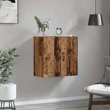 vidaXL Armadio Murale Bois ancien 60 x 31 x 60 cm Bois d'ingénierie - Castano - Visualizzare 4