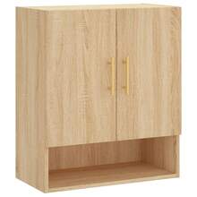 vidaXL Armario mural chêne sonoma 60x31x70 cm ingeniería de madera - Marrón - Ver 2