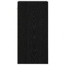 vidaXL Wandschrank mit Ablage, Schwarzeiche, 20 x 29,5 x 60 cm - Schwarz - Übersicht 6