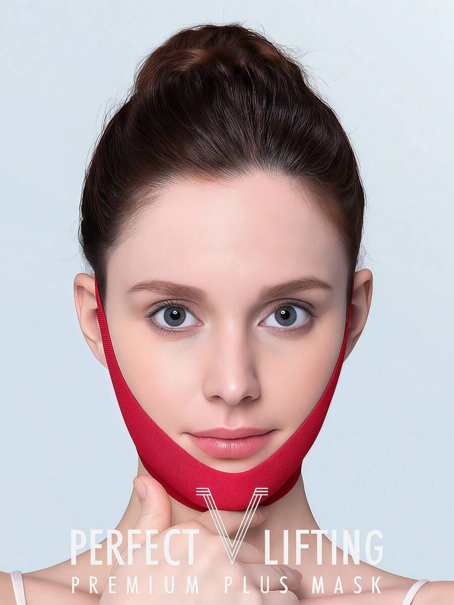 1/2/3/5/6/8/10/15/20pcs V-Shaped Lifting Gel Face Mask, Chin Lifting Patch, Hydrating Gel Ear Hook Face Mask, Double V Ear Hook V-Line Face Mask, V-Line Lifting Face Mask - 彩色 - 查看 1