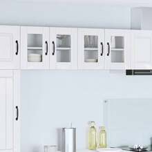 vidaXL Armoire de cuisine avec étagère Blanc brillant 60 x 31 x 40 cm - Blanc - Voir 1