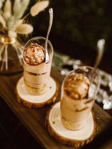 10 Mini Dessert Cups, 2.5-Ounce Transparent Plastic Frozen Cake Appetizer Cup, Tilted Round Cup Suitable For Desserts, Appetizers, And Ice Cream - Multicolor - View 3