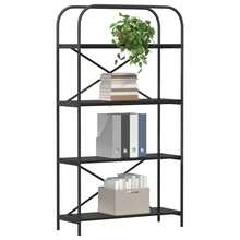 vidaXL Étagère Chêne noir 80 x 30 x 146 cm Bois d'ingénierie - Noir - Voir 3