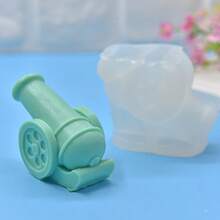 1pc Large Cannon Mold, Silicone Mold For DIY Rocket Cannon Model Decoration, Plaster Mold