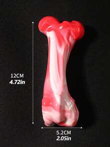 专为爱啃咬的狗狗设计的坚不可摧的咀嚼玩具 - 超耐用的TPR和尼龙骨头，适合中大型犬的互动玩具，适合缓解无聊和户外玩耍（颜色随机） - 彩色 - 查看 3